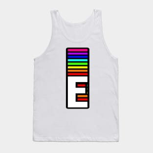 Rainbow Letter, E Tank Top